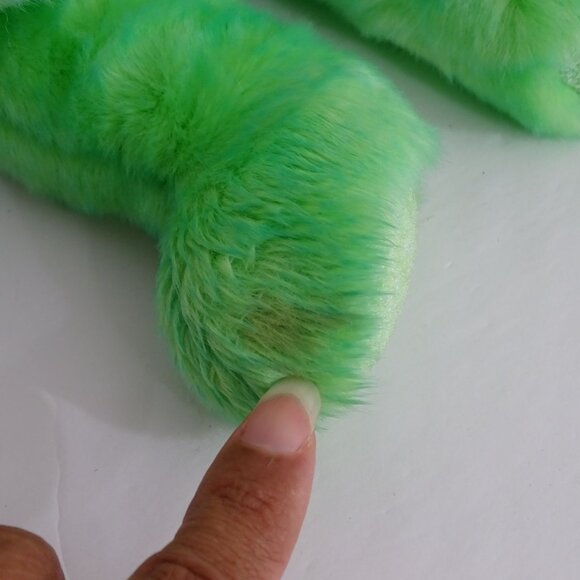 Vtg Ty Beanie Buddy Kicks Bear Soccer Green Stuffed Animal Plush Soft Toy 14" - Picture 13 of 13